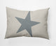 14x20" Big Star Nautical Decorative Indoor Pillow, Dusty Smoke