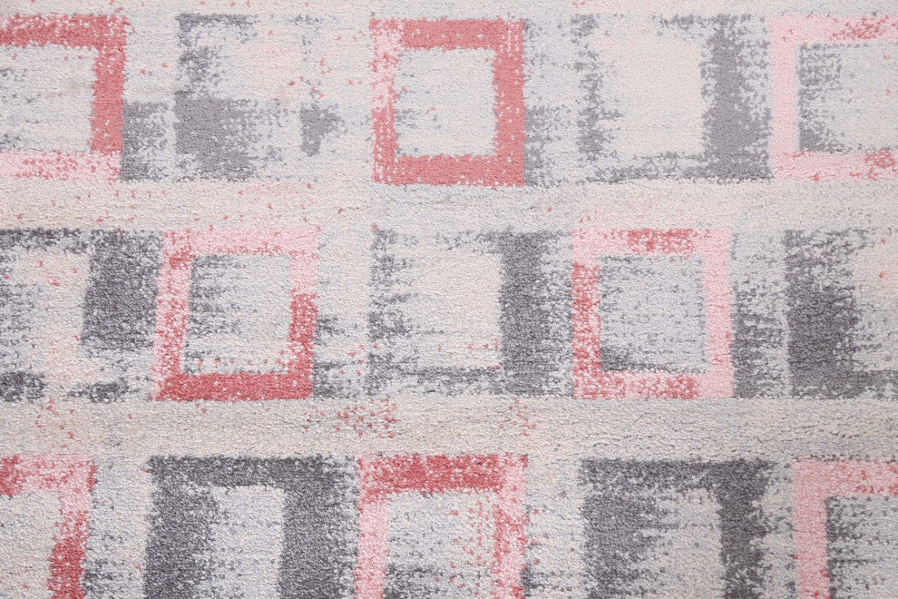 Geometric Turkish Transitional Oriental Area Rug Contemporary Carpet 3x8