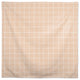 Peach Grid 58x58 Tablecloth