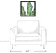 Banana Leaves 16x16 Black Floating Framed Canvas