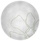Petal Lines Spring Chenille Rug, Green/White, 5' Round