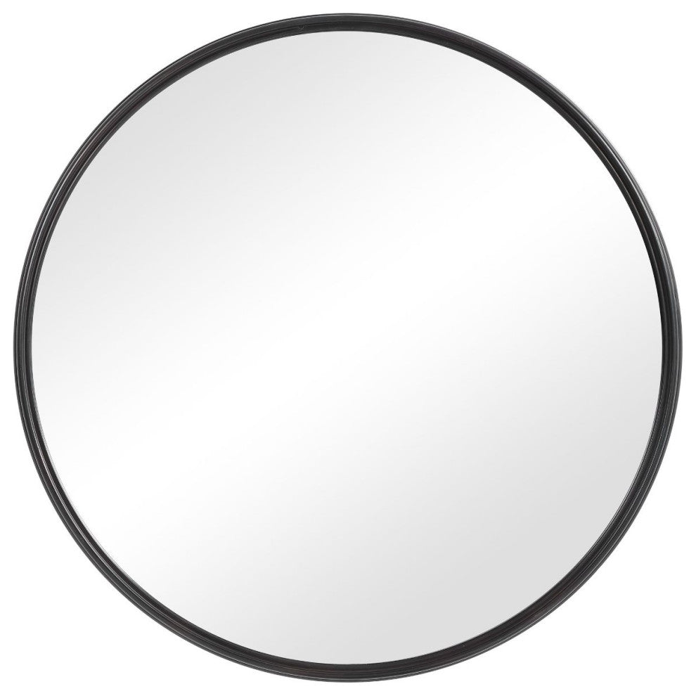 Uttermost Belham Round Iron Mirror