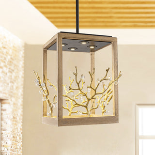 18.5-inch Modern Pendant Lighting with Tree Branch Element