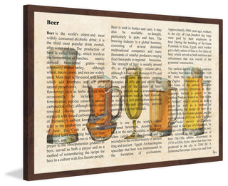 "Pick Your Beer" Framed Painting Print, 30"x20"