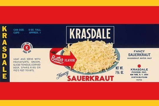 Krasdale Fancy Sauerkraut - Canvas Poster 20" x 30"