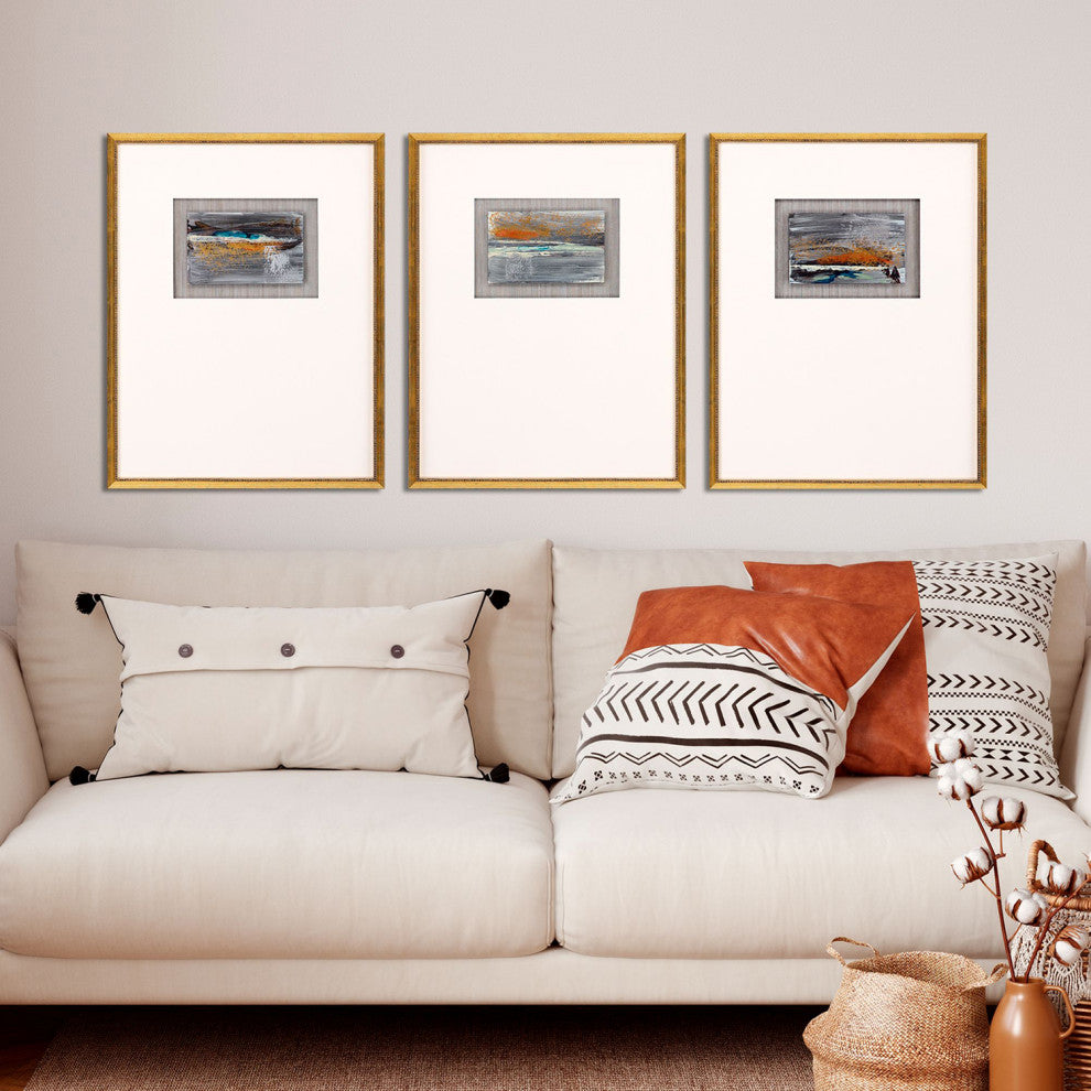 Broken Landscape II Framed Art, 3-Piece Set