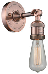 Bare Bulb 1 Light Sconce, Antique Copper