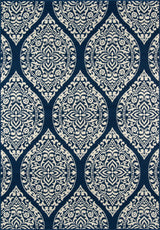 Baja Rug, Navy, 5'3"x7'6"