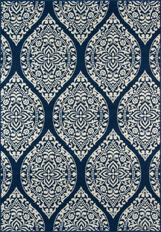 Baja Rug, Navy, 5'3"x7'6"