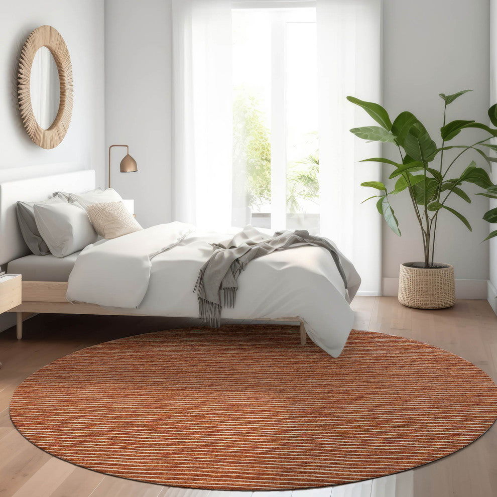 Indoor/Outdoor Laidley LA1 Paprika Machine Washable 10' x 10' Rug