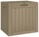 vidaXL Outdoor Storage Box Patio Furniture Blanket Box Gray Polypropylene