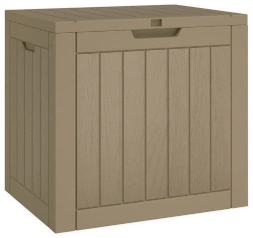 vidaXL Outdoor Storage Box Patio Furniture Blanket Box Gray Polypropylene