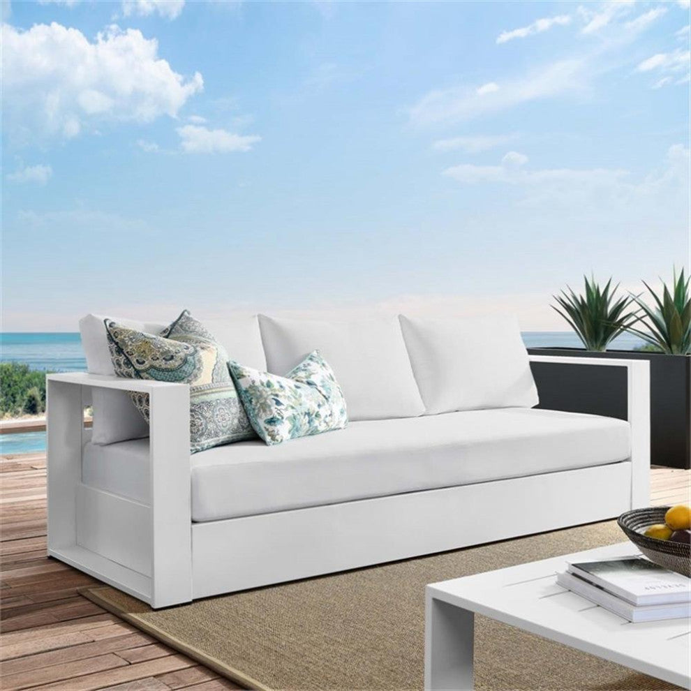 Modway Tahoe outdoor Patio Powder-Coated Aluminum Sofa