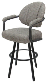 Swivel Metal Bar Stool M-70 Warren Base, Jetty June/Gray, 34"