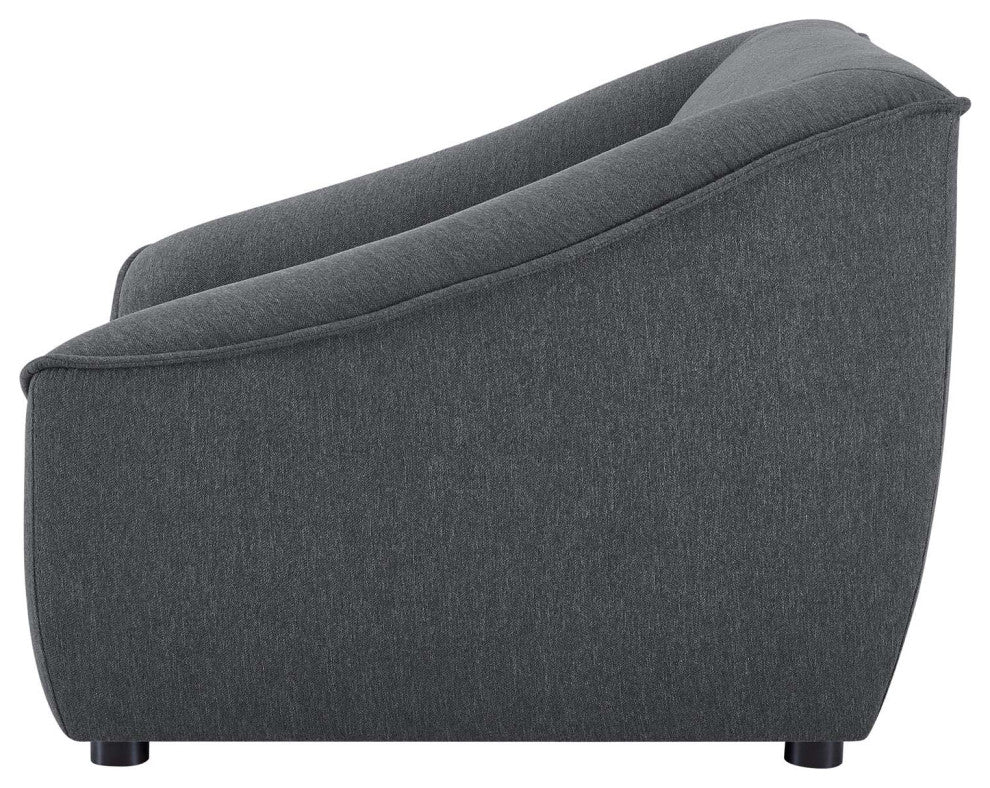 Armchair Accent Chair, Fabric, Dark Gray, Modern, Living Lounge Hospitality