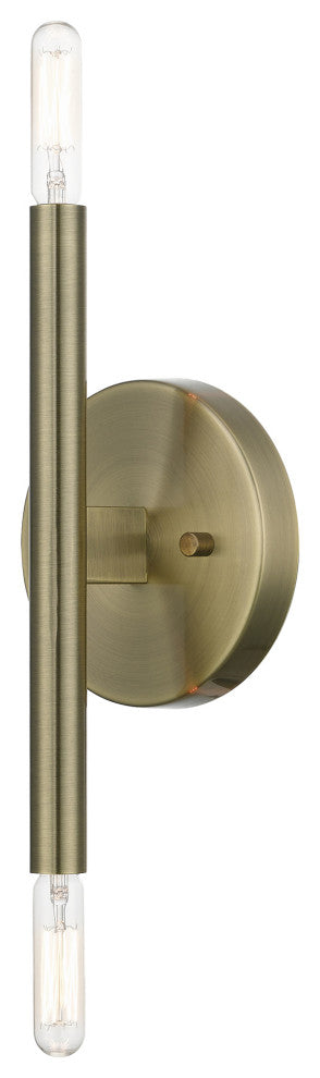Livex Lighting Antique Brass ADA 2-Llght Wall Sconce