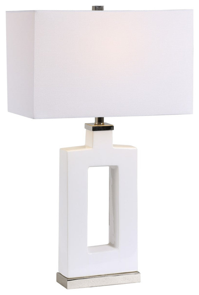 Uttermost Entry Modern White Table Lamp 28426-1