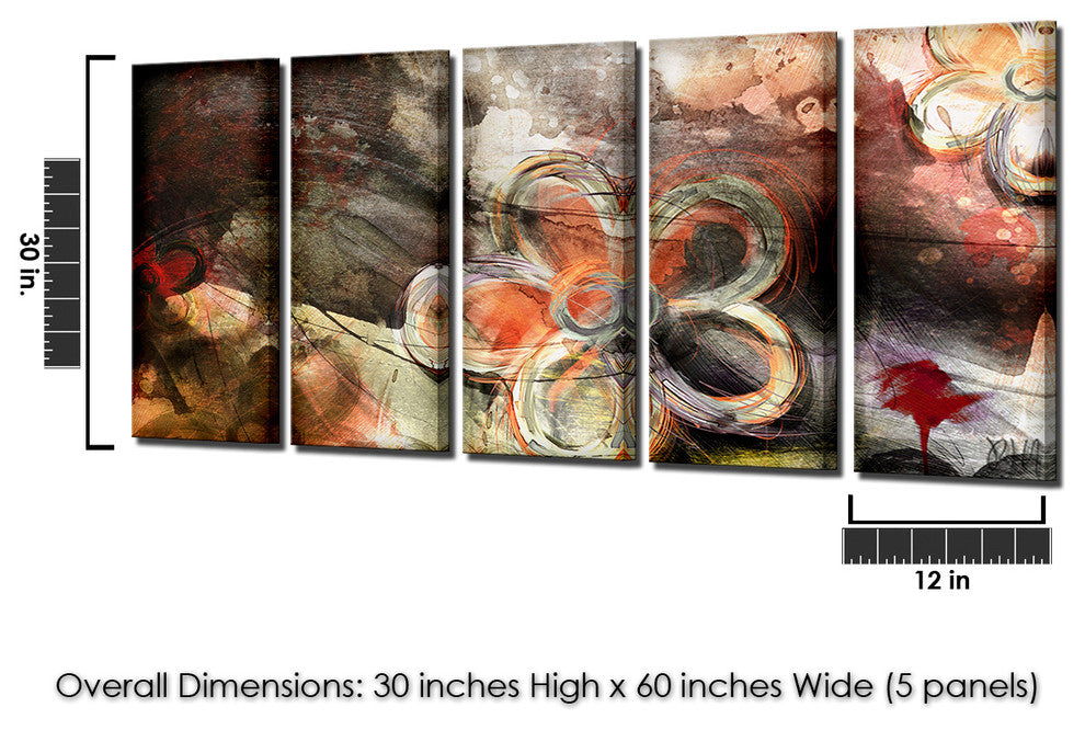 Painted Petals XVI Canvas Wall Art , 2-Piece Set