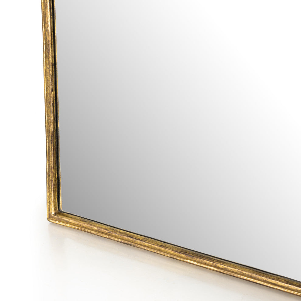 Loire Floor Mirror-Antiqued Gold Leaf