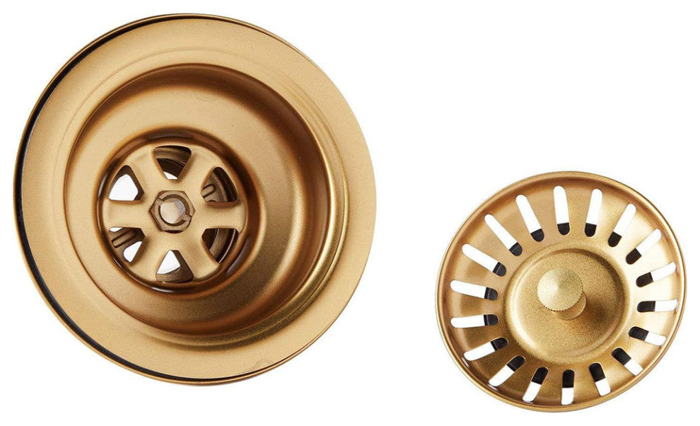 HIGOLD Single Bowl Undermount Kitchen Sink, 10", Nano, PVD Gold