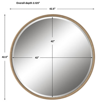 Uttermost 09887 Ranchero Natural Rope Round Mirror