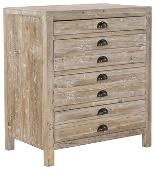 Avignon Small Reclaimed Elm 4-Drawer Apothecary Chest