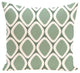 Pebbles Geometric Print Outdoor Pillow, Wintergreen, 20"x20"