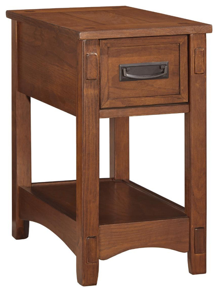 Breegin Contemporary Brown Chair Side End Table