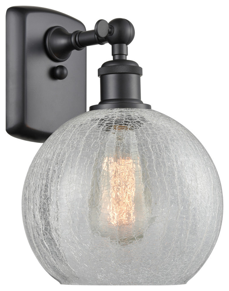 Innovations Lighting 516-1W-BK-G125-8 Athens 1 Light 8" Sconce