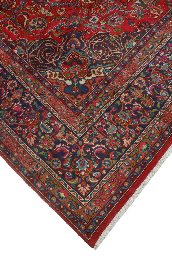 Fine Vintage Distressed Arleth Red Rug