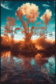 40x60 Here and Elsewhere IX, Framed Artwork, Black