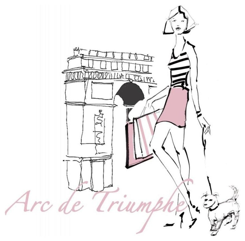 "French Chic II Pink on White" Digital Paper Print by Avery Tillmon, 24"x30"