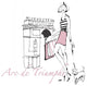 "French Chic II Pink on White" Digital Paper Print by Avery Tillmon, 24"x30"