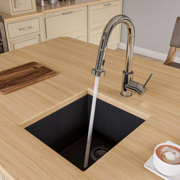 ALFI brand AB1720UM Alfi Trade 16-1/8" Undermount Single Basin - Black