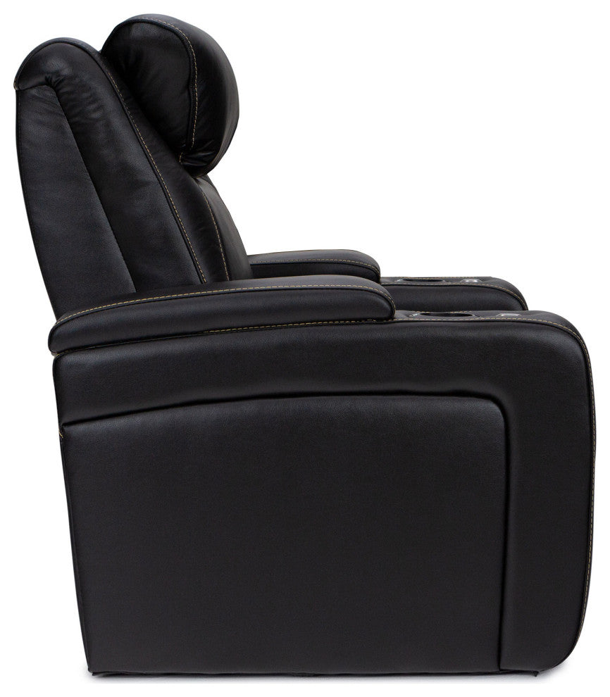 Seatcraft Paladin Home Theater Seating, Black, Row of 2