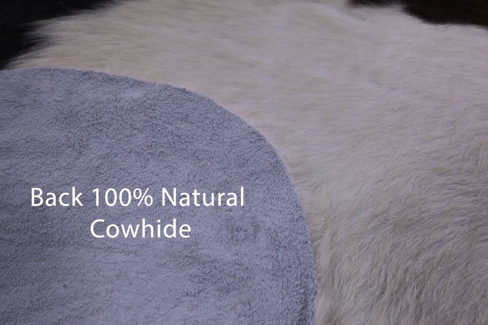 Organic Natural Hair-On Cowhide Area Rug 6' 11" X 5' 10" C1491