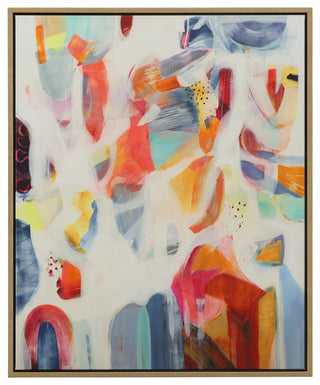 Uttermost 32297 46" x 38" "Reawaken" Framed Abstract Digital - Red