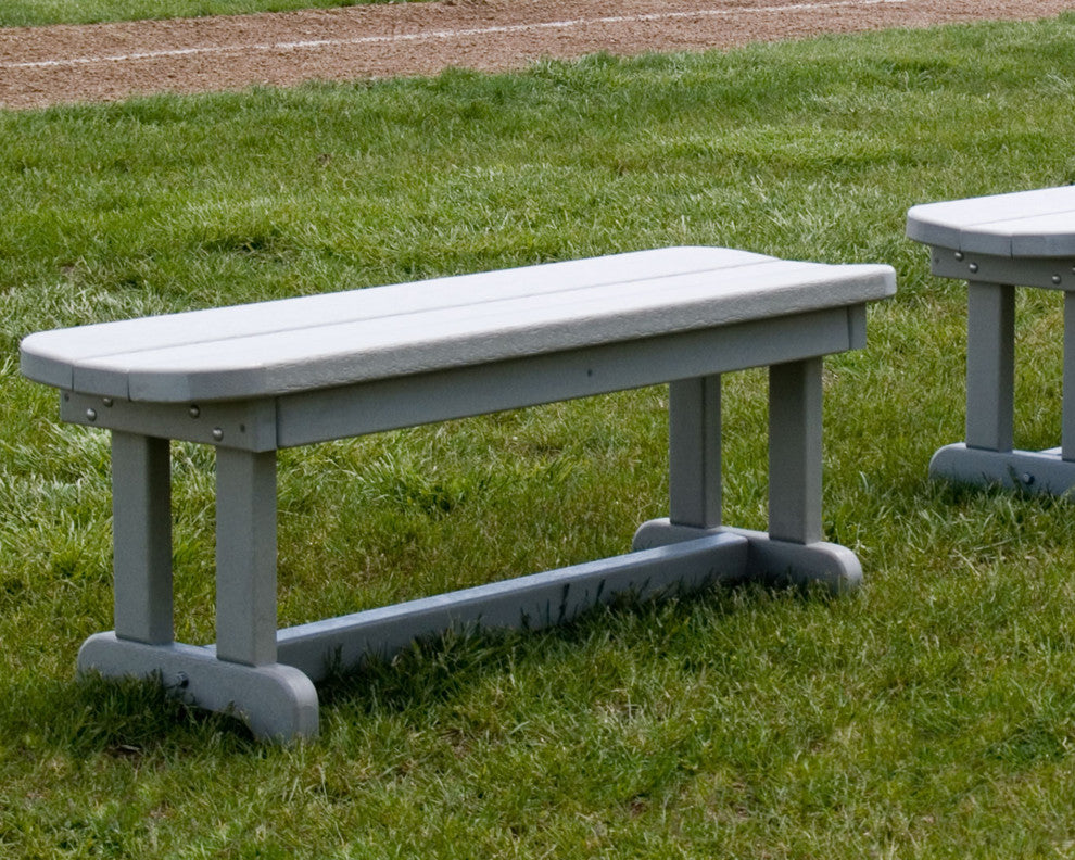 Polywood Park 48" Backless Bench, Sand