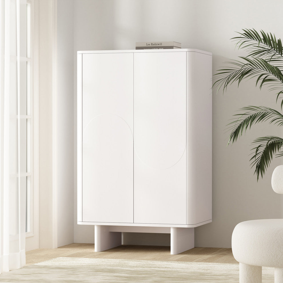 Lifestyle scene in a room, with the cabinet in context.