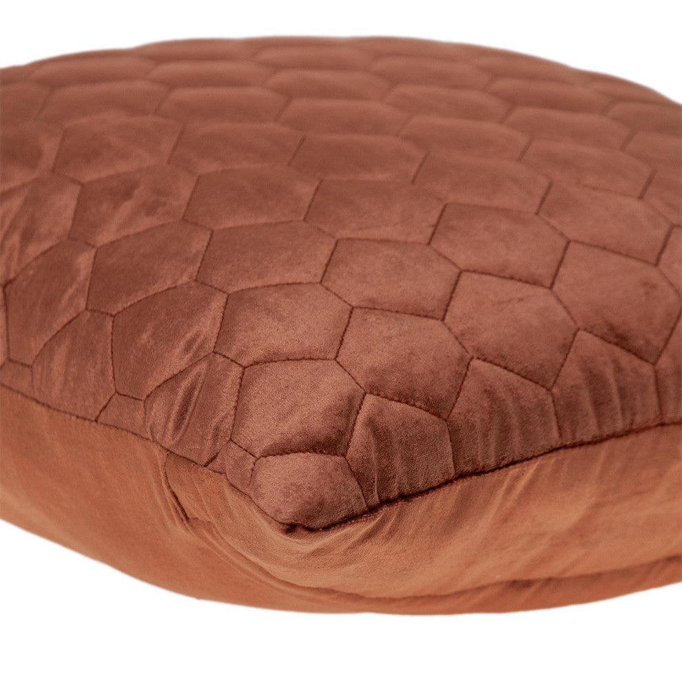 Parkland Collection Bazyli Burnt Orange Throw Pillow, Square