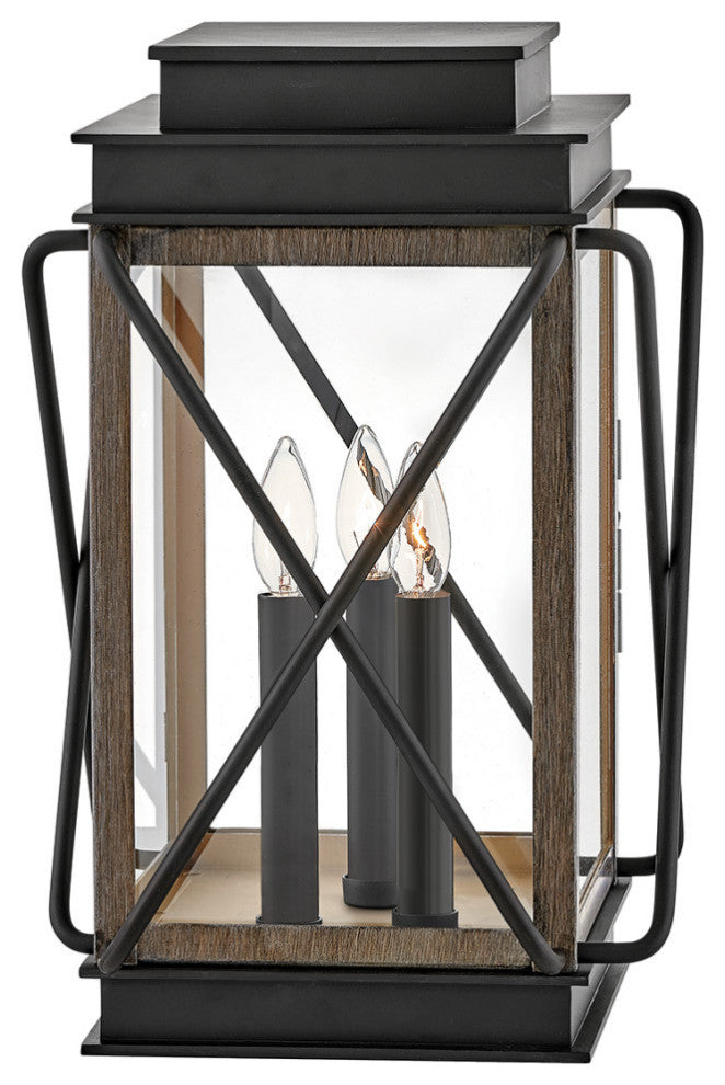 Hinkley Montecito Medium Pier Mount Lantern 12V, Black