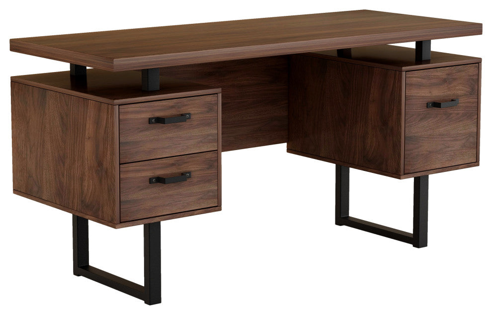 TATEUS Home Office Computer Desk Writing Study Table,Brown