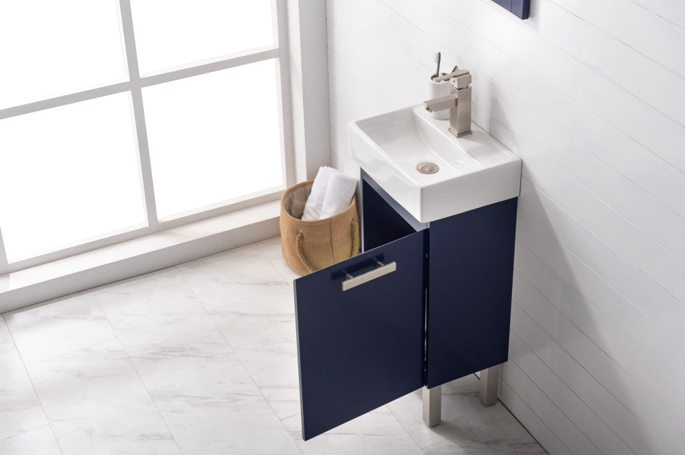 Stella Modern Blue 16.5" Single Sink Vanity