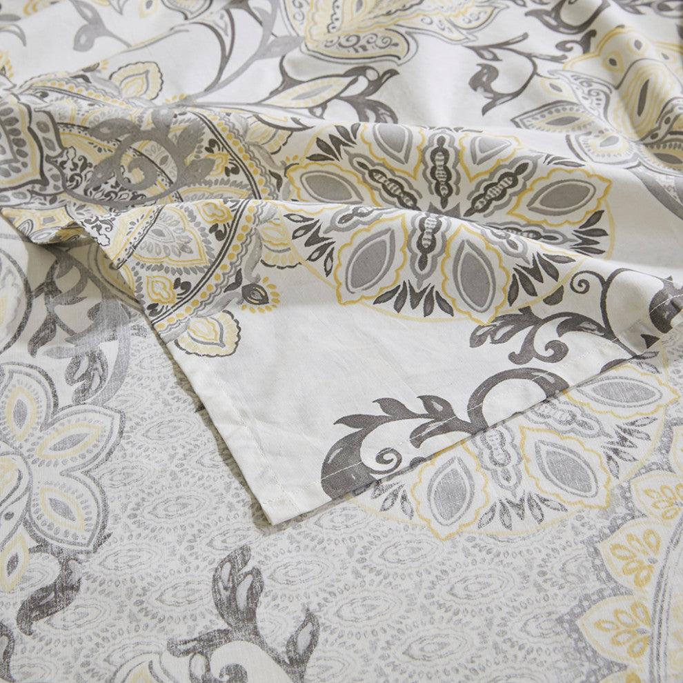 Madison Park Isla Medallion Traditional Cotton Shower Curtain