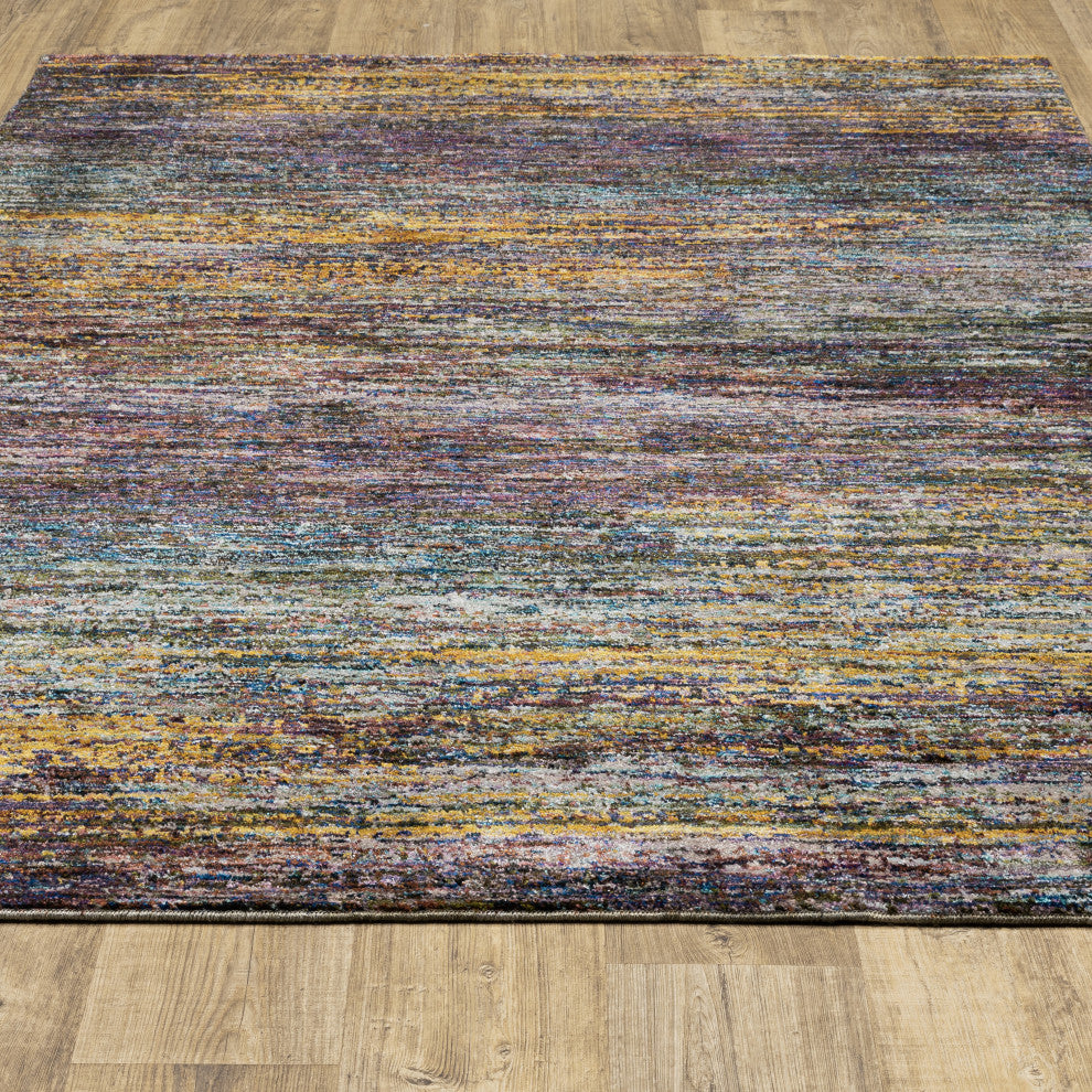 Aegina Motley Stripes Multi/Multi Area Rug, 1'10"x3'2"