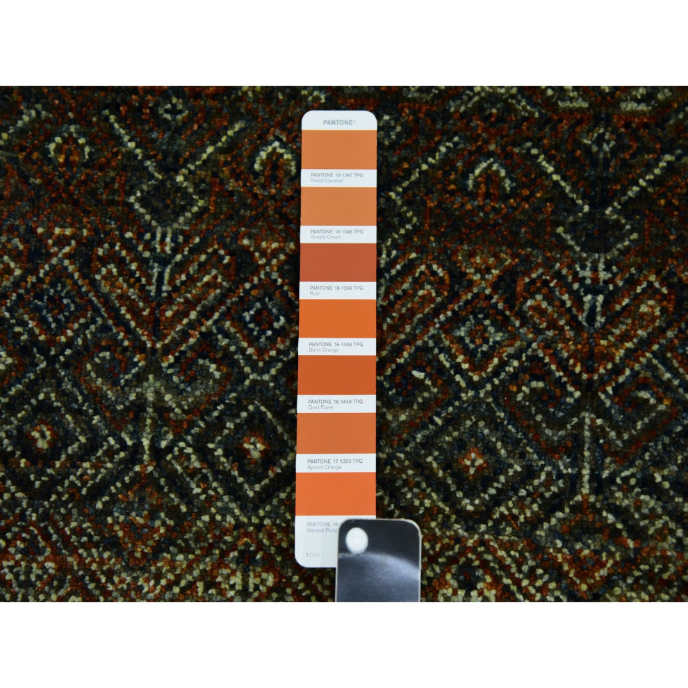 Rust Brown Hand Knotted Kohinoor Herat Design 100% Wool Runner Rug 2'6"x8'