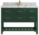 Parker 48" Single Sink Bath Vanity, Lafayette Green 2" Viola Gold