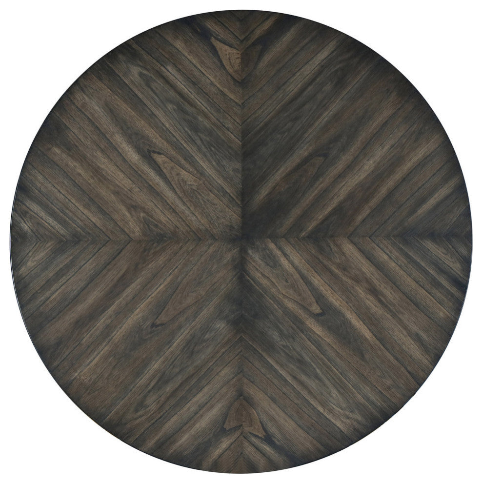 Lennox Round Dining Table, Dark Tobacco