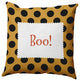 Halloween Boo Dots Accent Pillow, Golden Mustard, 20"x20"