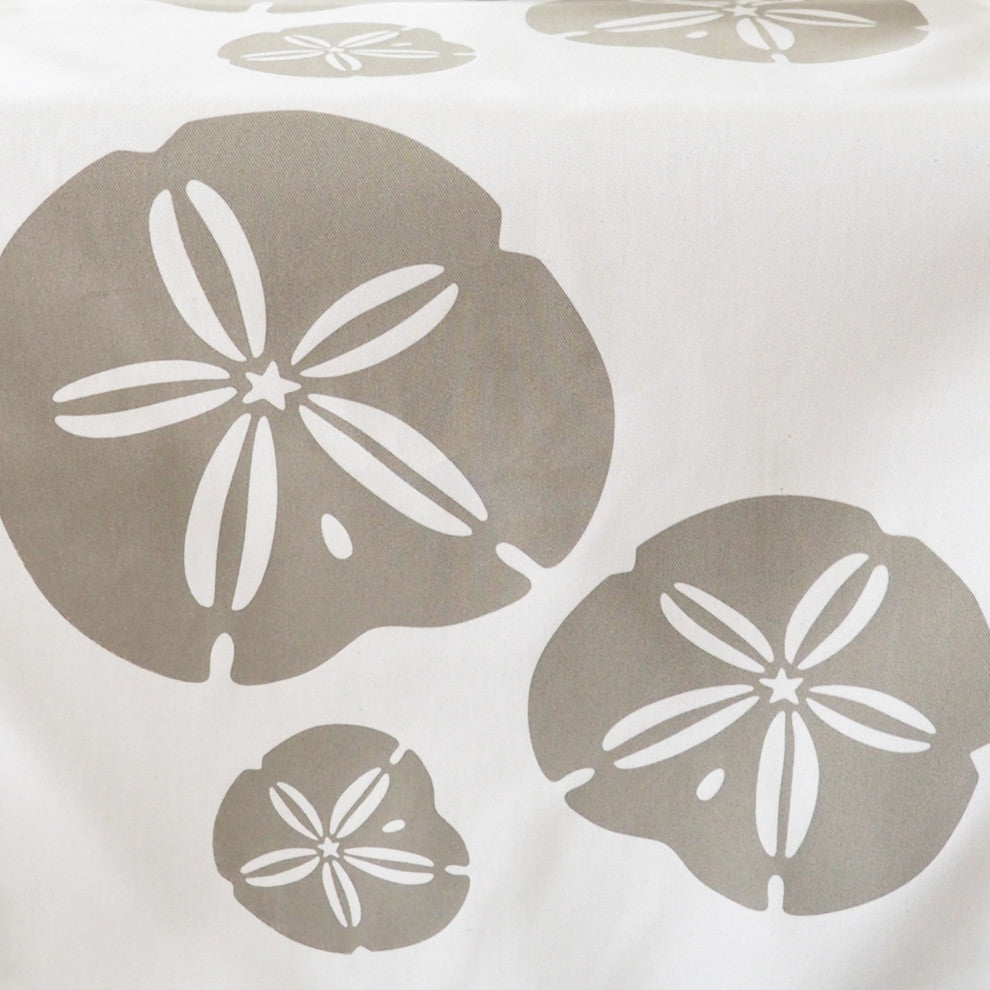 Sand Dollar Eco Coastal Table Runner, 16"x90", Cream